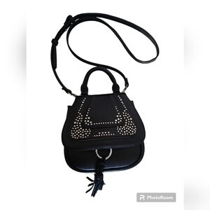 AMERICAN EAGLE Black Studded Crossbody Purse